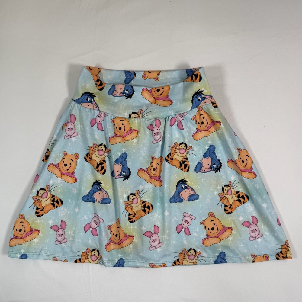 TINY STITCHES Girls Skater‎ Skirt Size 14 Winnie The Pooh Disney Kawaii Y2K